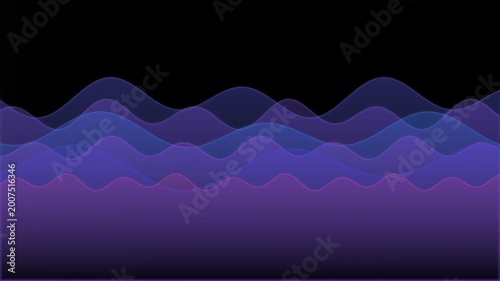 Abstract Visualization of Sound Waves and Audio Spectrum in Dynamic Motion
