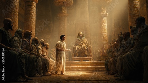Joseph interprets Pharaoh's dream