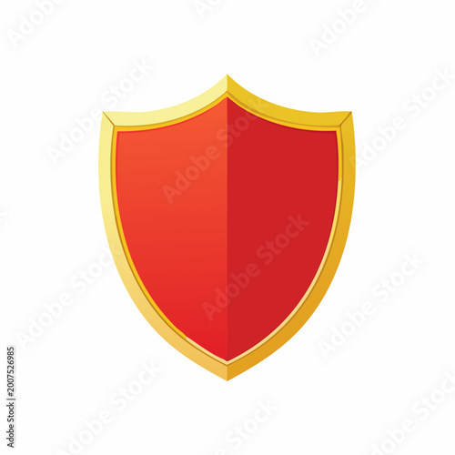 Free Download Red and Gold Shield Emblem - GFXLoad
