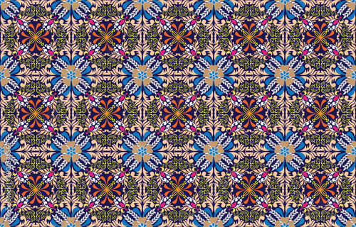Seamless Decorative Boho Ancient Hand Drawn Ethnic Pattern. ethnic tribal borders,tribal seamless pattern