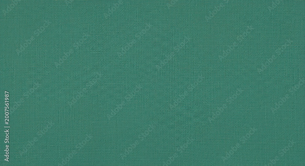 Fototapeta premium Teal green fabric texture background