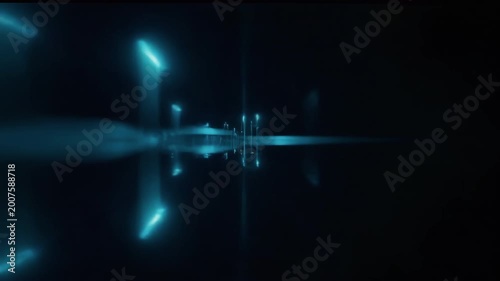 Tranquil Nighttime City Reflections in Cool Colors