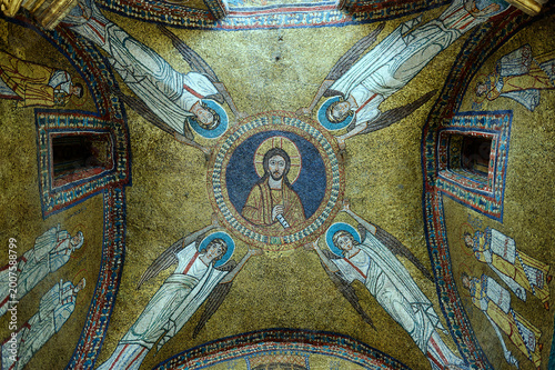  Christ in the Central Medallion with Four Archangels, Santa Prassede, Rome