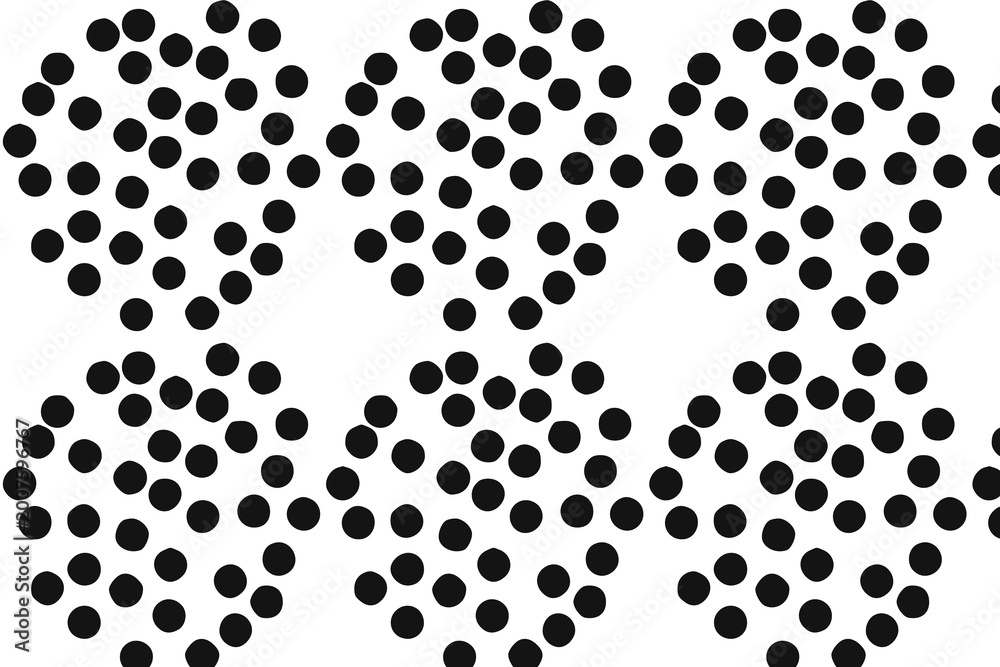 Fototapeta premium seamless polka dot pattern in dark brown and beige for fashion and design backgrounds