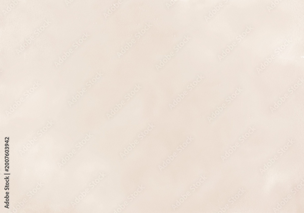 Obraz premium Soft pale beige watercolor background with subtle texture, minimal pastel abstract backdrop, copy space for elegant design