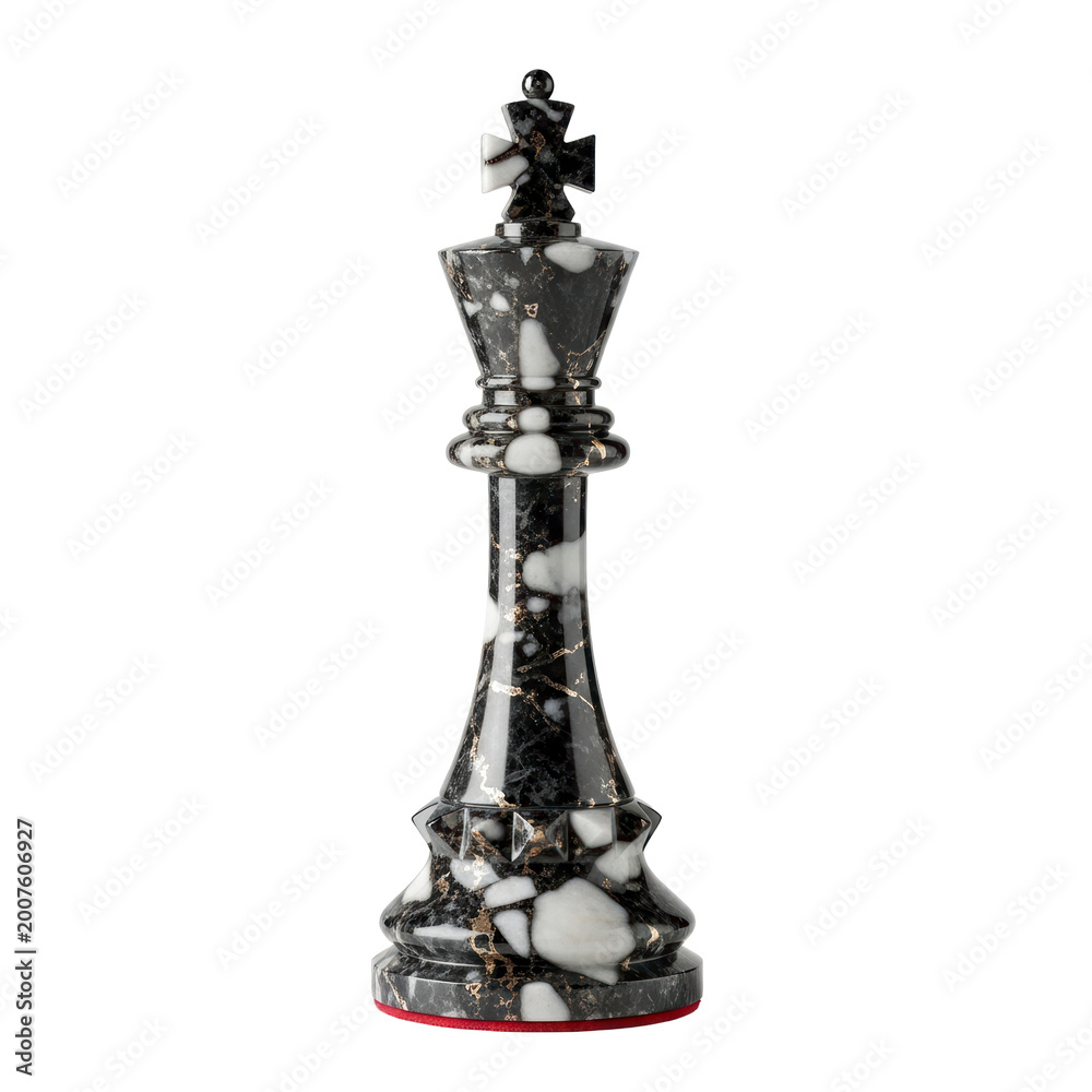 Fototapeta premium Luxury Marble Chess King Piece