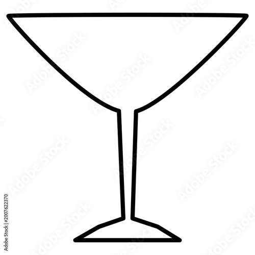 Collection of icons of glasses for various drinks in flat form. Several glass icons of beer, wine, alcohol, brandy, martini, champagne, Vector illustration isolated on.