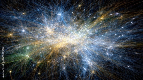 Vibrant Cosmic Nebula Exploding with Starlight and Energy.