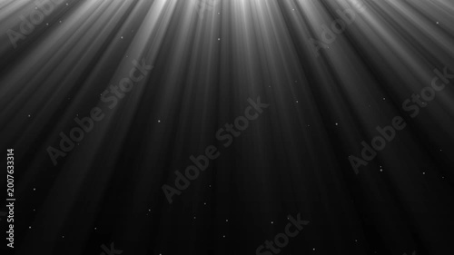 Slow motion of dust particles floating mid air over dark background with some lens flare, God Rays With Magic Particles Gold Color, Bright golden dust particles animation background. 4k video