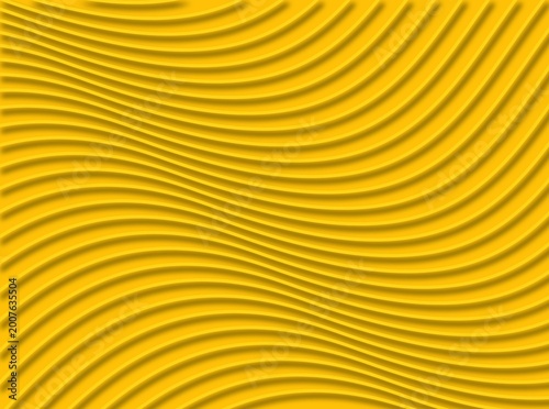 Abstract  background with wavy,soft orange lines mingling against a yellow background.