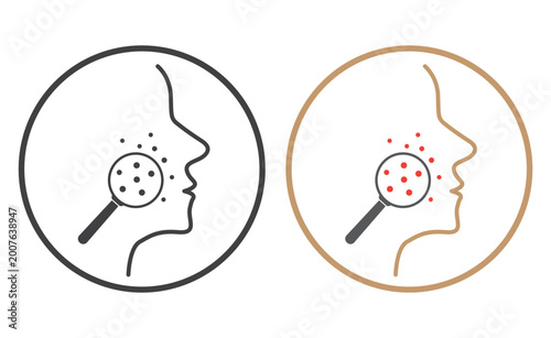 Dermatology and skin care treatment  icon
