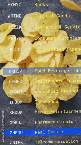 Vertical video: Overlay starting over chips, causing charts moving and bar scrolling showing stocks