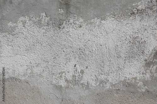 Schilderij op canvas Rough gray and white concrete surface texture with natural pores, cracks, speckles, and subtle imperfections