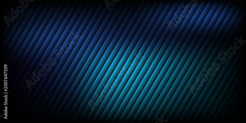 Biru Dan Navy Gradient Ripple Glass Tekstur Pada Latar Belakang Gelap. Desain Abstrak Digital Modern Menampilkan Garis Vertikal Halus Dan Rasa Gerakan Cair Dinamis