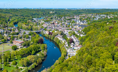 Luftbild von Essen Werden an der Ruhr am Baldeneysee