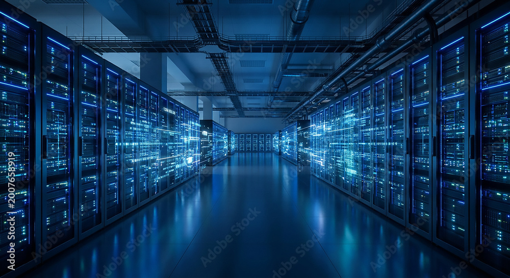 Fototapeta premium data center in the data center