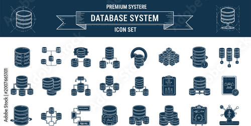 Bild auf Leinwand Database system infrastructure storage cluster replication architecture monitori
