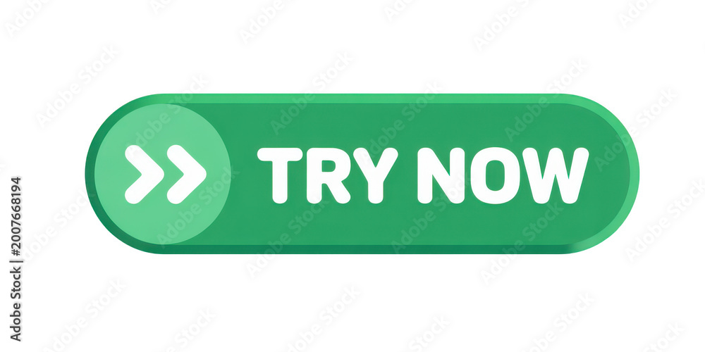 Obraz premium Try now button a with shopping ecommerce promotion discount marketing isolated on a transparent background