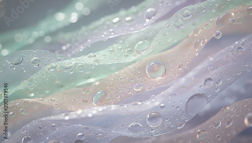 Ethereal Iridescent Biological Membrane Abstract Background