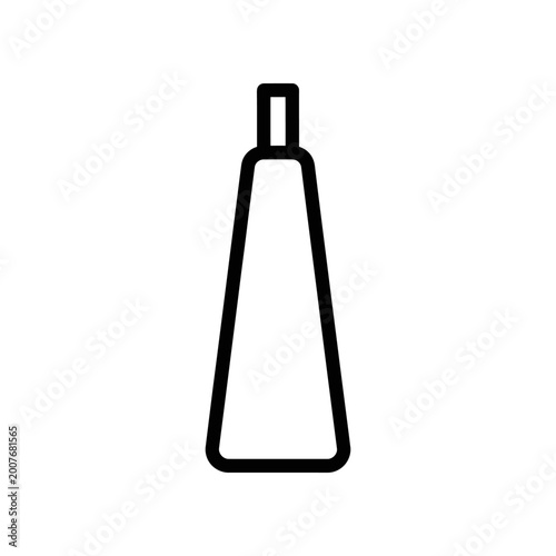 Minimalist perfume bottle icon isolated on white background vector