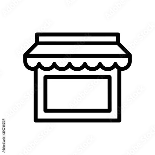 Food Truck Icon Isolated Minimalist Design Vector Illustration