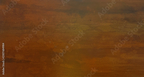 Foto Rusty metal texture background with industrial weathered steel corrosion pattern, vintage iron surface in rustic orange and brown tones, grunge oxidized metallic material for architectural wall