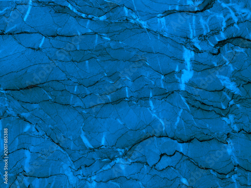 Foto Luxury blue marble texture background with natural dark veins, abstract turquoise mineral stone pattern for interior design and architectural flooring, polished azure granite surface backdrop