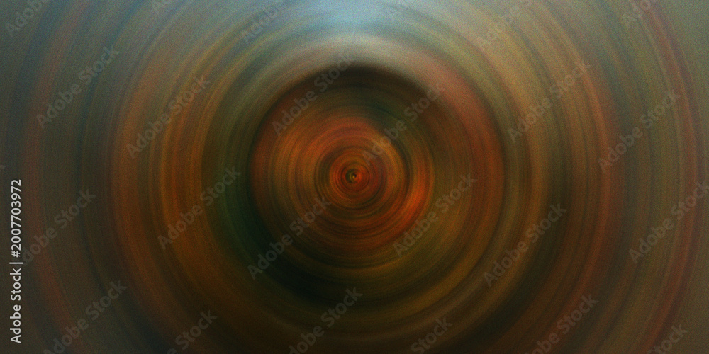 Obraz premium Abstract circular radial tunnel design with glowing brown and orange tones creating deep hypnotic sense of motion focus.