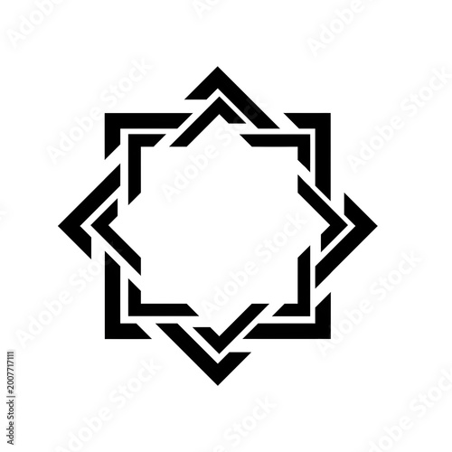 black and white arrow