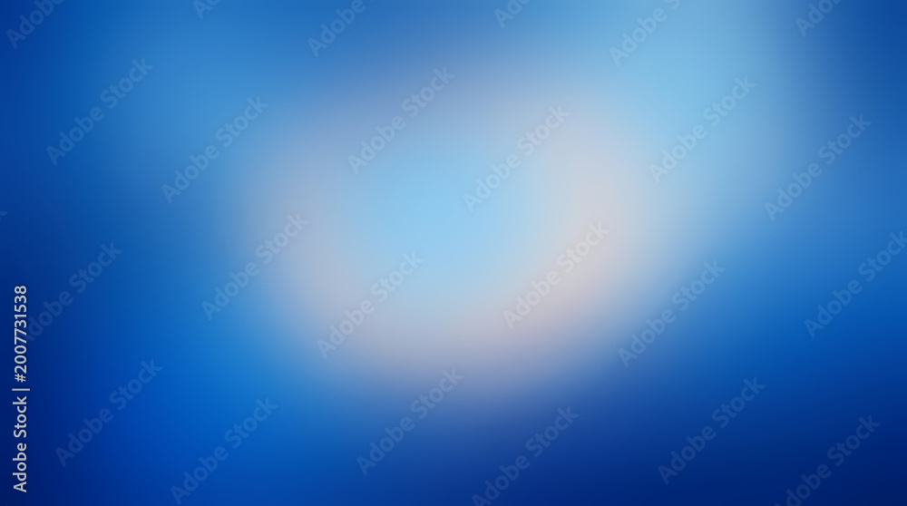 Obraz premium Soft abstract blue gradient background with radial blur and light center