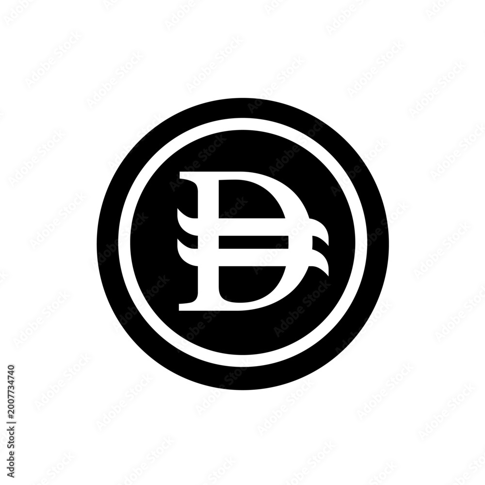 Obraz premium Dirham coin - vector icon