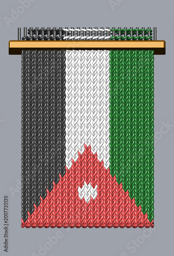 Φωτογραφία Banderas tejidas de los diferentes paises del mundo.