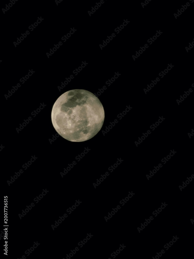 Naklejka premium Natural moon sky