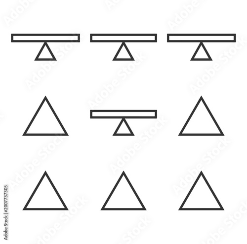 Free Download Large Collection of Minimalist Scale and Balance Icons Representing Equilibrium Comparison and Stability Business Concepts - GFXLoad