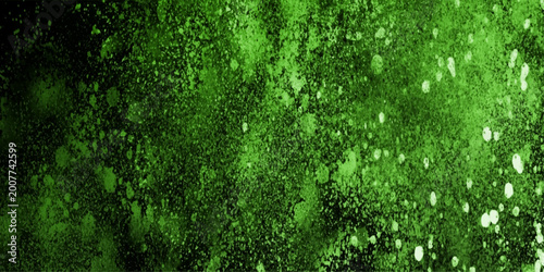 Foto A vibrant green abstract nature background featuring a soft leaf texture and wat