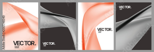 Cuadro en lienzo creative brochure designs featuring geometric elements and contrasting colors fo