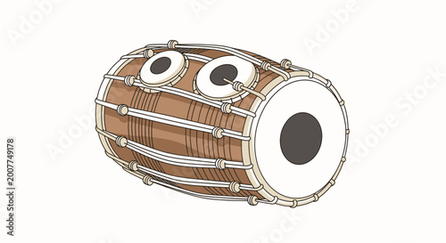 traditional Indian tabla drum instrument