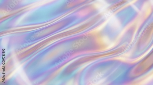 Konstfotografi Iridescent Holographic Wavy Abstract Background