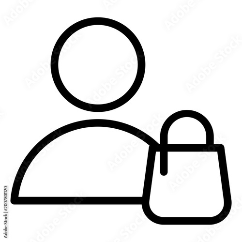 shopper vector icon