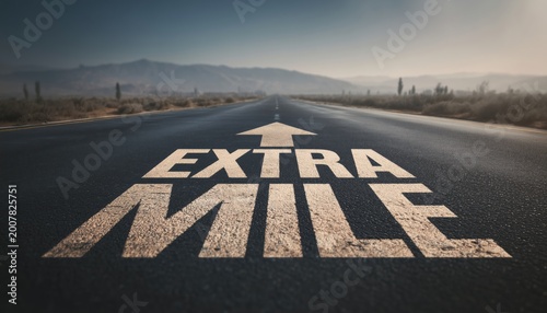 Going The Extra Mile: An Arrow To Success, Symbolizing Improved Efforts And Increased Determination To Achieve Goals Or Missions.