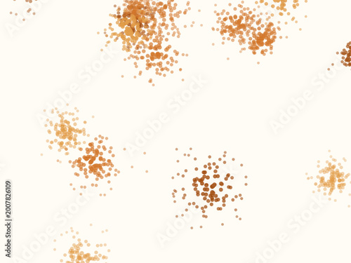 Foto Pointillist Dot Clusters Modern Abstract Background Art