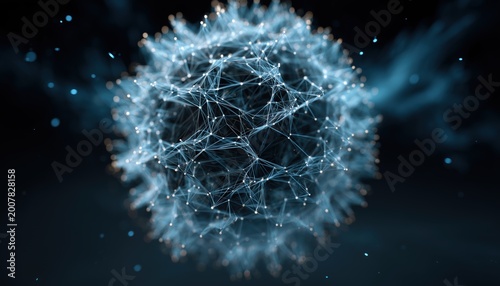 Spherical Network Structure For Big Data Visualization And Rendering Created Using Points
