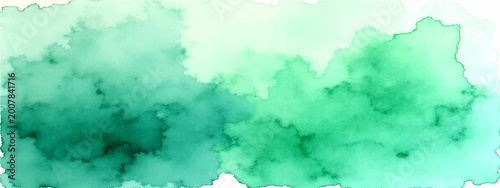 Canvas-taulu Vector Abstract Aqua Watercolor wash art, creates mesmerizing ethereal feel