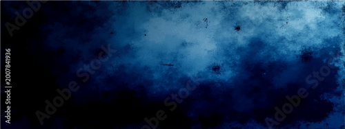 Tableau sur toile Vector Mysterious smoky blue backdrop evoks sense of enigma, drama, and introspection