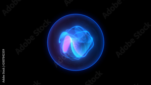 Pulsing Glowing Plasma Sphere Ai Voice Assistant Interface Ai Energy Orb, Artificial Intelligence, Virtual Assistants Like Siri for High-Tech or Futuristic Creative Projects