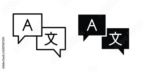 Fotografie Language icon pack for web and apps design projects