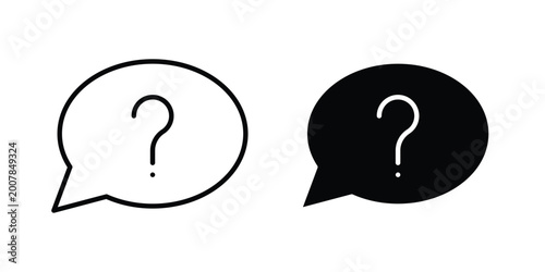 Bild auf Leinwand Question icon pack for web and apps design projects