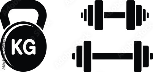 Slika na platnu Weight icon set