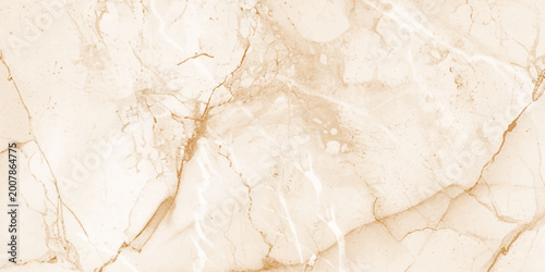 Quadro su tela Cream beige marble texture, warm golden veining, polished natural stone surface, elegant luxury background design