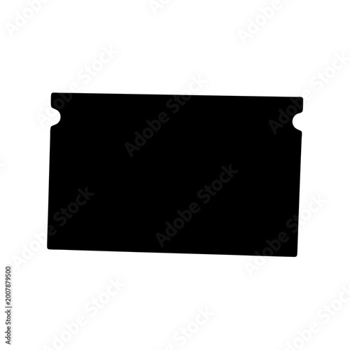 minimalist blank screen laptop vector illustration flat design
